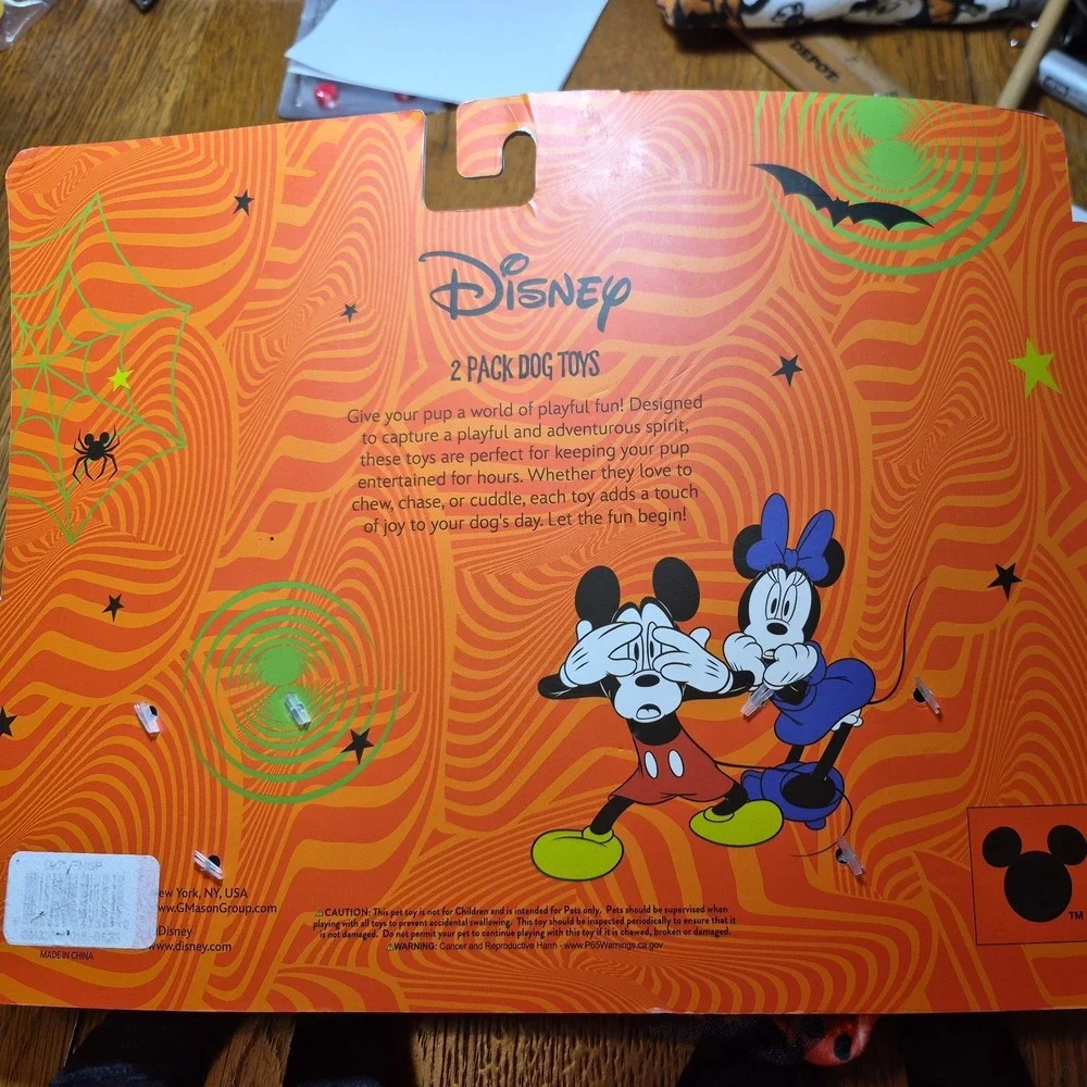 Disney Mickey Mouse Halloween Plush Skeleton Costume Toy w/ Tags crinkly squeaky